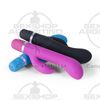 Vibrador con estimulador de clitoris de suave textura